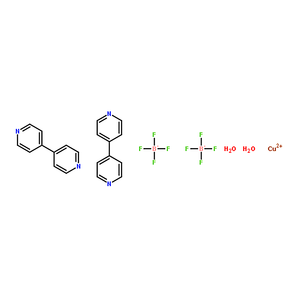 RHAWN Copper(2+), diaquabis(4,4'-bipyridine-┟N1)-, tetrafluoroborate(1-) (1:2)