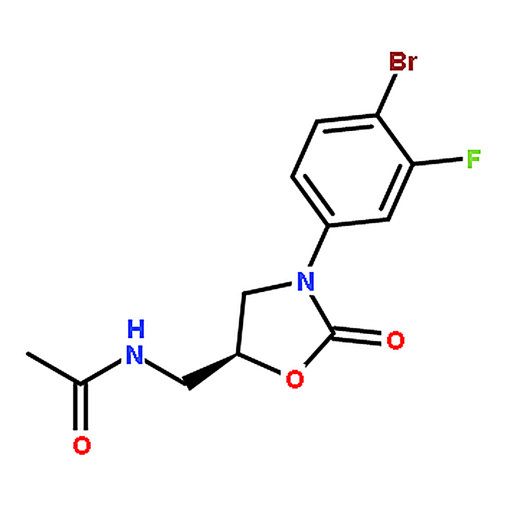 RHAWN 5S-N-[3-(4-Bromo-3-fluorophenyl)-2-oxooxazolidin-5-ylmethyl]acetamide
