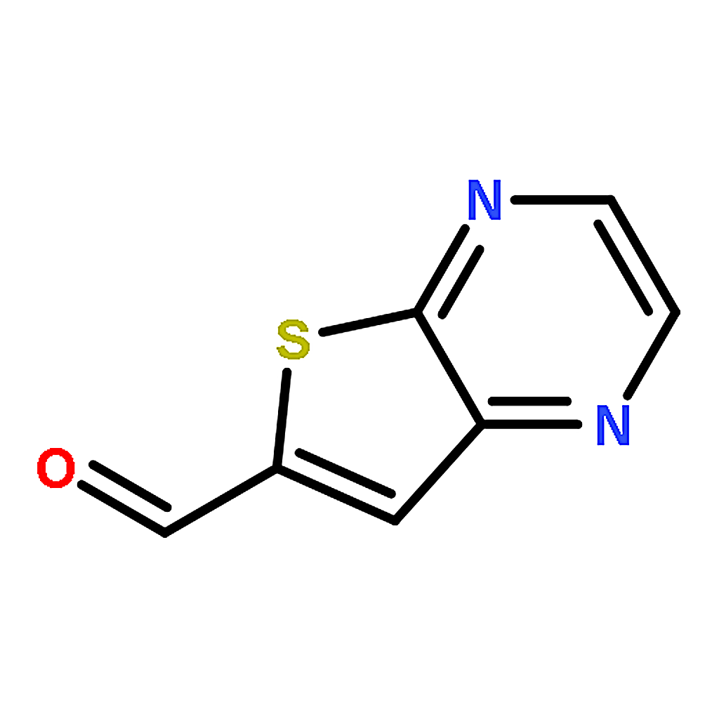 RHAWN Thieno[2,3-b]pyrazine-6-carbaldehyde
