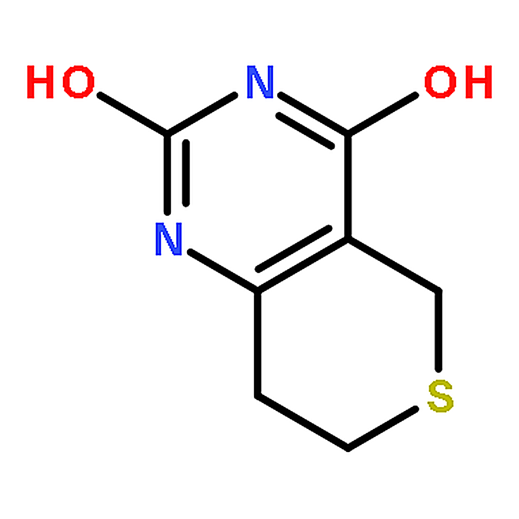 RHAWN 1，5，7，8-Tetrahydrothiopyrano[4，3-d]pyrimidine-2，4-dione