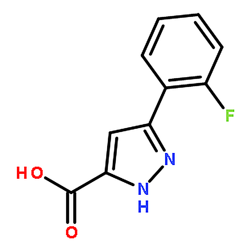 RHAWN 3-(2-Fluorophenyl)-1H-pyrazole-5-carboxylic acid