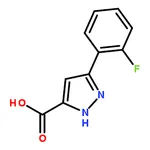 RHAWN 3-(2-Fluorophenyl)-1H-pyrazole-5-carboxylic acid