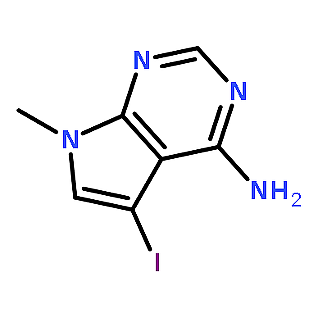 RHAWN 5-Iodo-7-methyl-7H-pyrrolo[2,3-d]pyrimidin-4-amine
