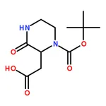 RHAWN (R,S)-4-BOC-3-CARBOXYMETHYL-PIPERAZIN-2-ONE