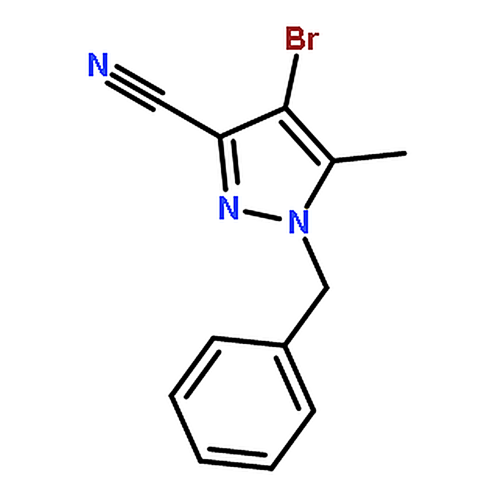 RHAWN 1-Benzyl-4-bromo-5-methyl-1H-pyrazole-3-carbonitrile