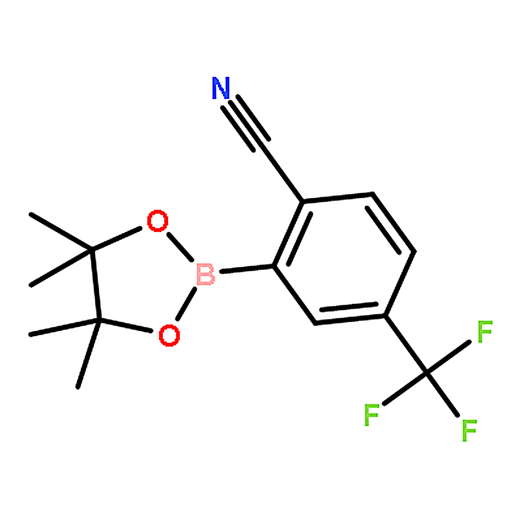 RHAWN 2-(4,4,5,5-Tetramethyl-1,3,2-dioxaborolan-2-yl)-4-(trifluoromethyl)benzonitrile