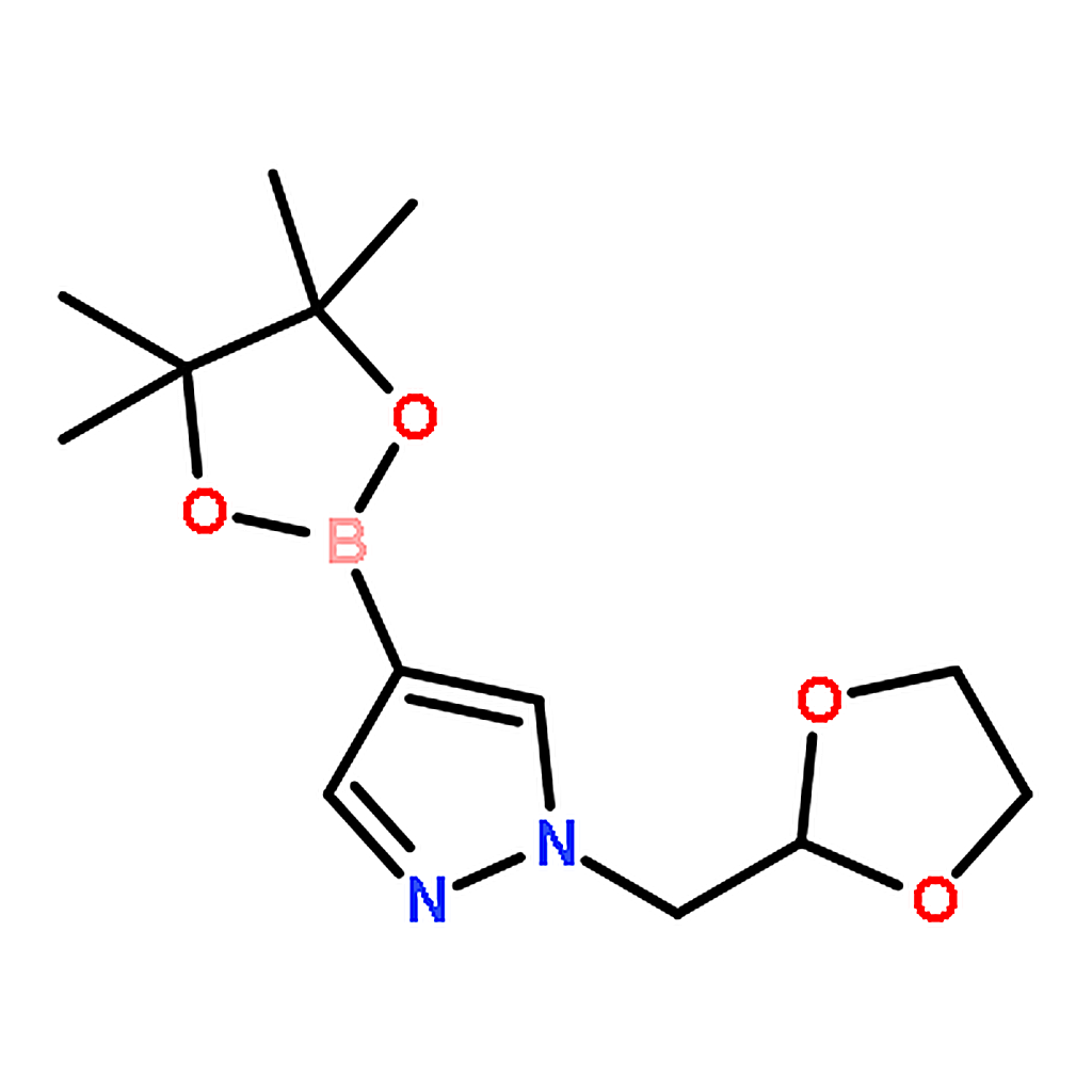 RHAWN 1-(1,3-Dioxolan-2-ylmethyl)-4-(4,4,5,5-tetramethyl-1,3,2-dioxaborolan-2-yl)-1H-pyrazole
