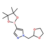 RHAWN 1-(1,3-Dioxolan-2-ylmethyl)-4-(4,4,5,5-tetramethyl-1,3,2-dioxaborolan-2-yl)-1H-pyrazole