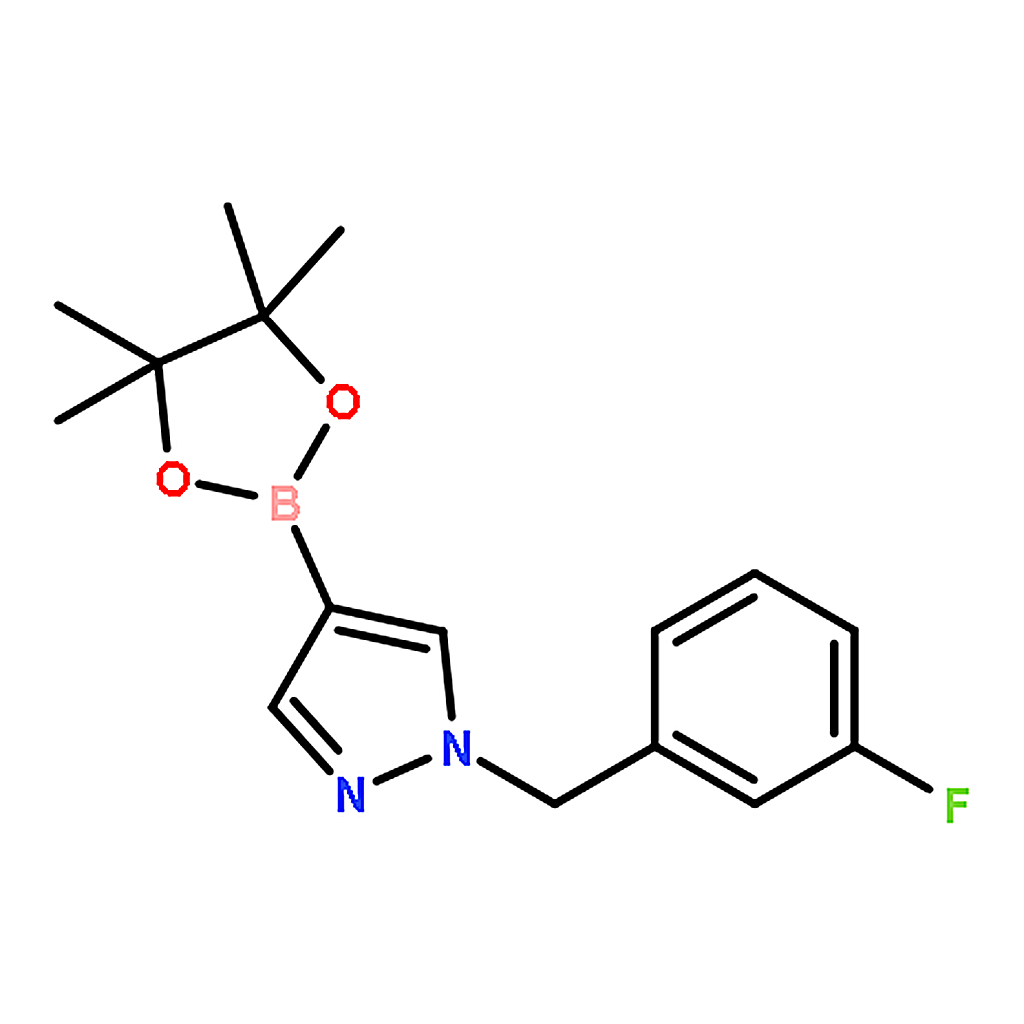 RHAWN 1-[(3-fluorophenyl)methyl]-4-(4，4，5，5-tetramethyl-1，3，2-dioxaborolan-2-yl)-1H-pyrazole