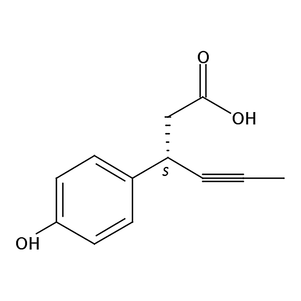 RHAWN (S)-3-(4-Hydroxyphenyl)hex-4-ynoic acid