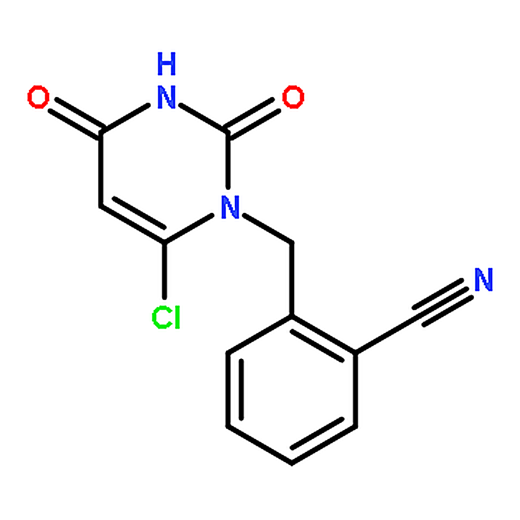 RHAWN 2-((6-Chloro-2,4-dioxo-3,4-dihydro-2H-pyrimidin-1-yl)methyl)benzonitrile