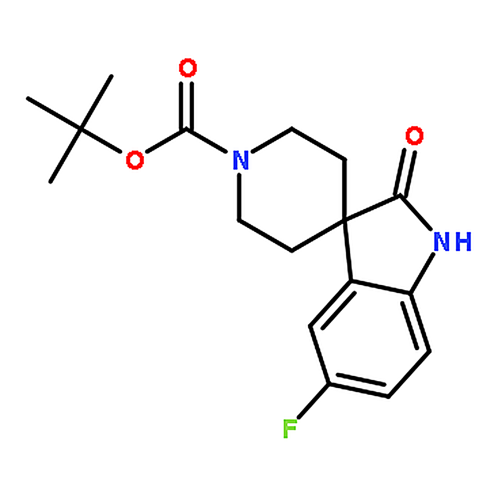 RHAWN tert-Butyl 5-fluoro-2-oxospiro[indoline-3,4'-piperidine]-1'-carboxylate