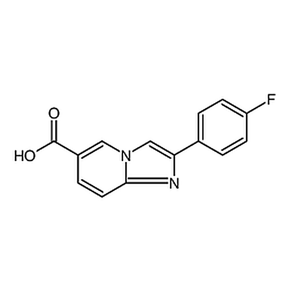 RHAWN 2-(4-Fluorophenyl)imidazo[1,2-a]pyridine-6-carboxylic acid