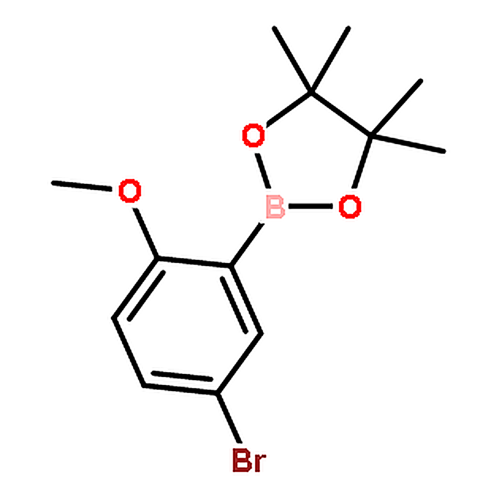 RHAWN 2-(5-Bromo-2-methoxyphenyl)-4,4,5,5-tetramethyl-1,3,2-dioxaborolane
