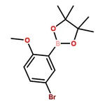 RHAWN 2-(5-Bromo-2-methoxyphenyl)-4,4,5,5-tetramethyl-1,3,2-dioxaborolane