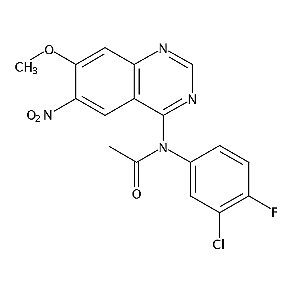 RHAWN N-(3-Chloro-4-fluorophenyl)-N-(7-methoxy-6-nitroquinazolin-4-yl)acetamide