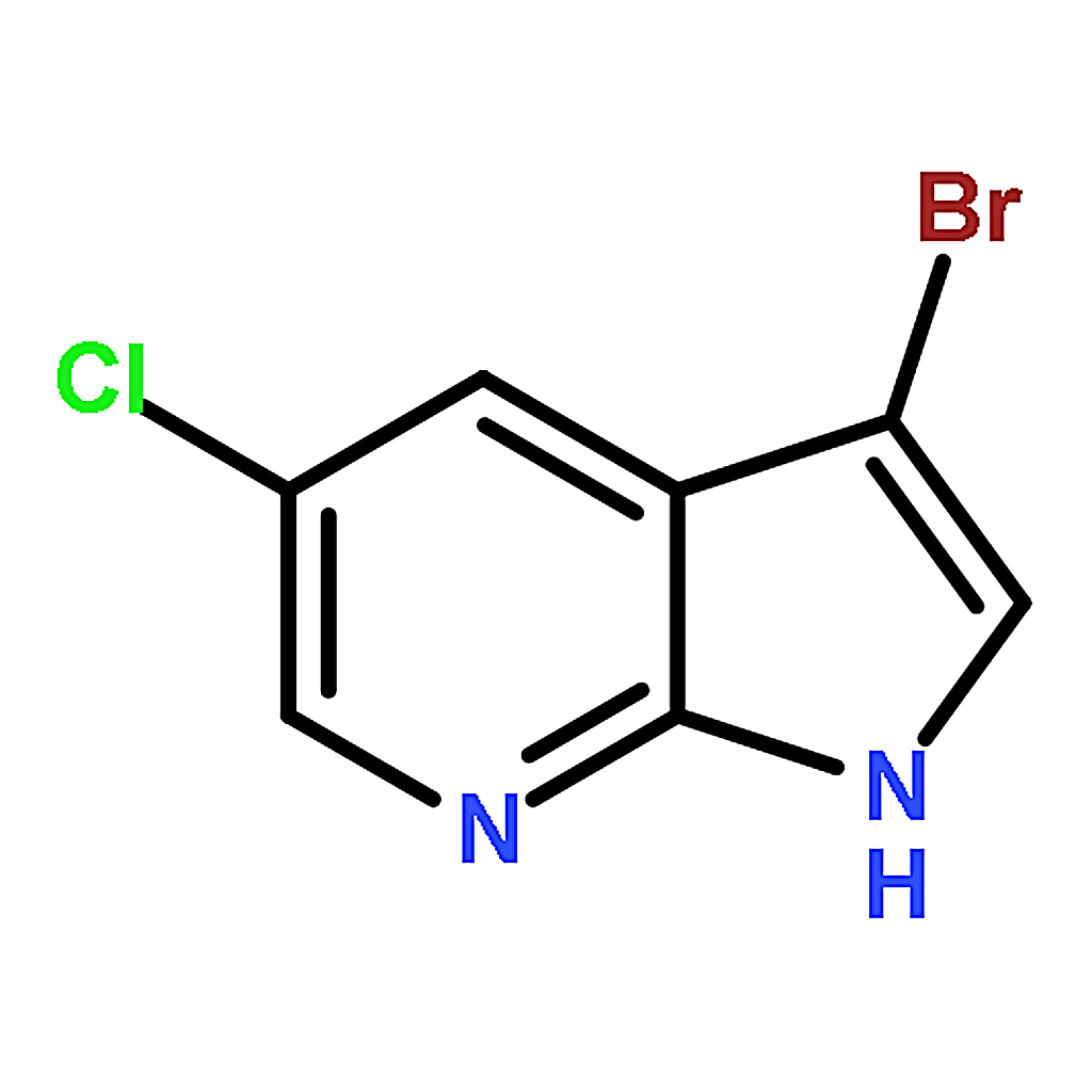RHAWN 3-Bromo-4-nitro-1H-pyrrolo[2,3-b]pyridine