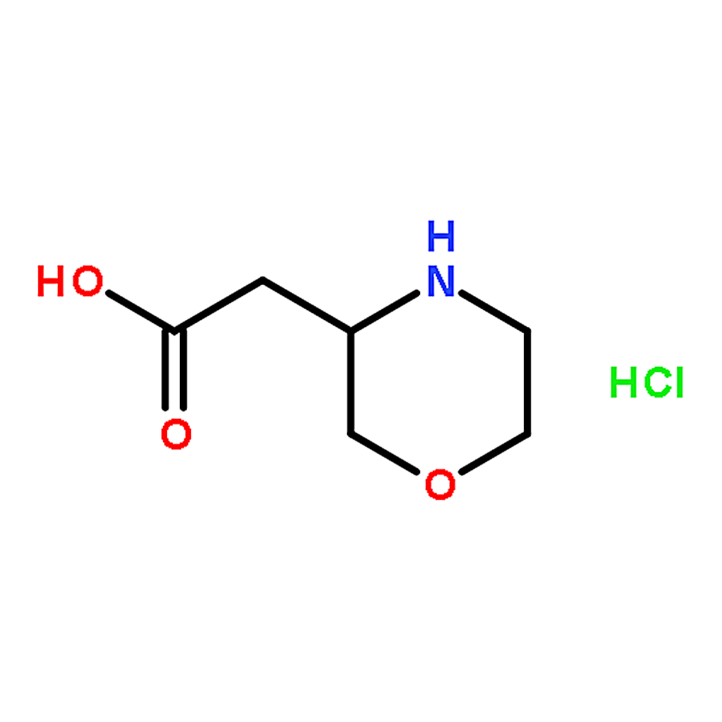 RHAWN 2-(Morpholin-3-yl)acetic acid hydrochloride