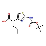 RHAWN (Z)-2-(2-((tert-Butoxycarbonyl)amino)thiazol-4-yl)pent-2-enoic acid