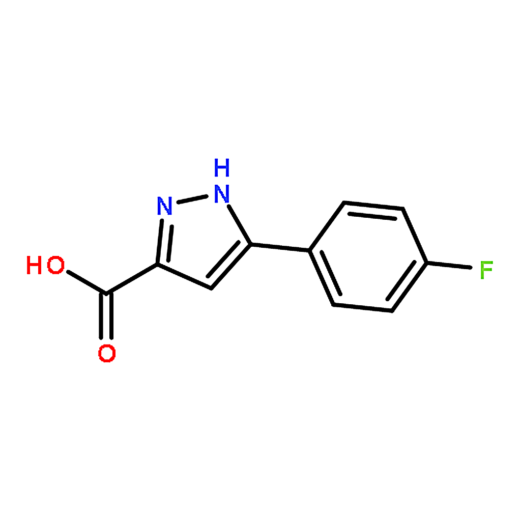 RHAWN 5-(4-Fluorophenyl)-1H-pyrazole-3-carboxylic acid