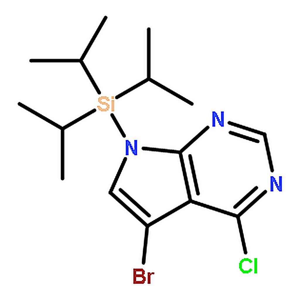 RHAWN 5-Bromo-4-chloro-7-(triisopropylsilyl)-7H-pyrrolo[2，3-d]pyrimidine