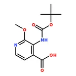 RHAWN 3-((tert-Butoxycarbonyl)amino)-2-methoxyisonicotinic acid