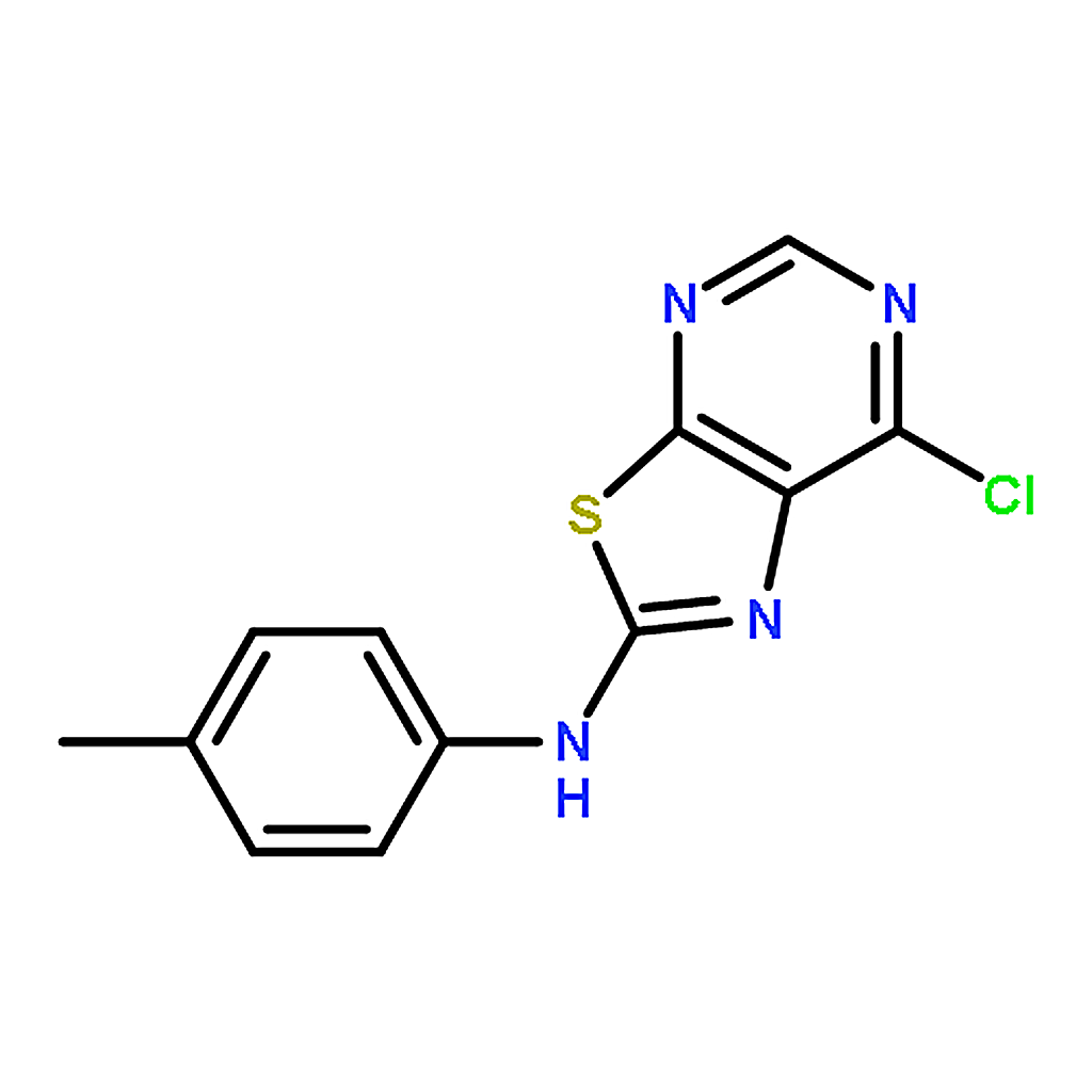 RHAWN 7-Chloro-N-(p-tolyl)thiazolo[5,4-d]pyrimidin-2-amine