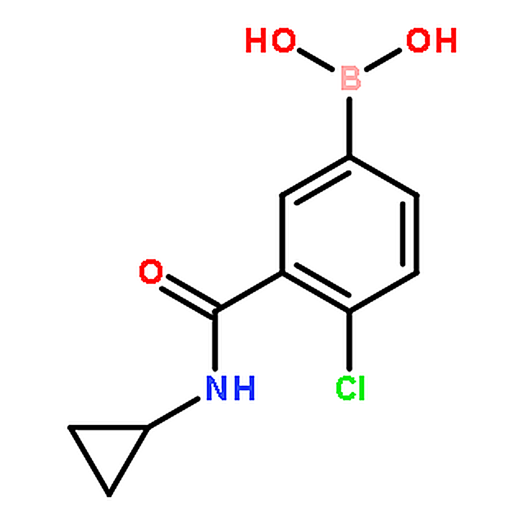 RHAWN (4-Chloro-3-(cyclopropylcarbamoyl)phenyl)boronic acid