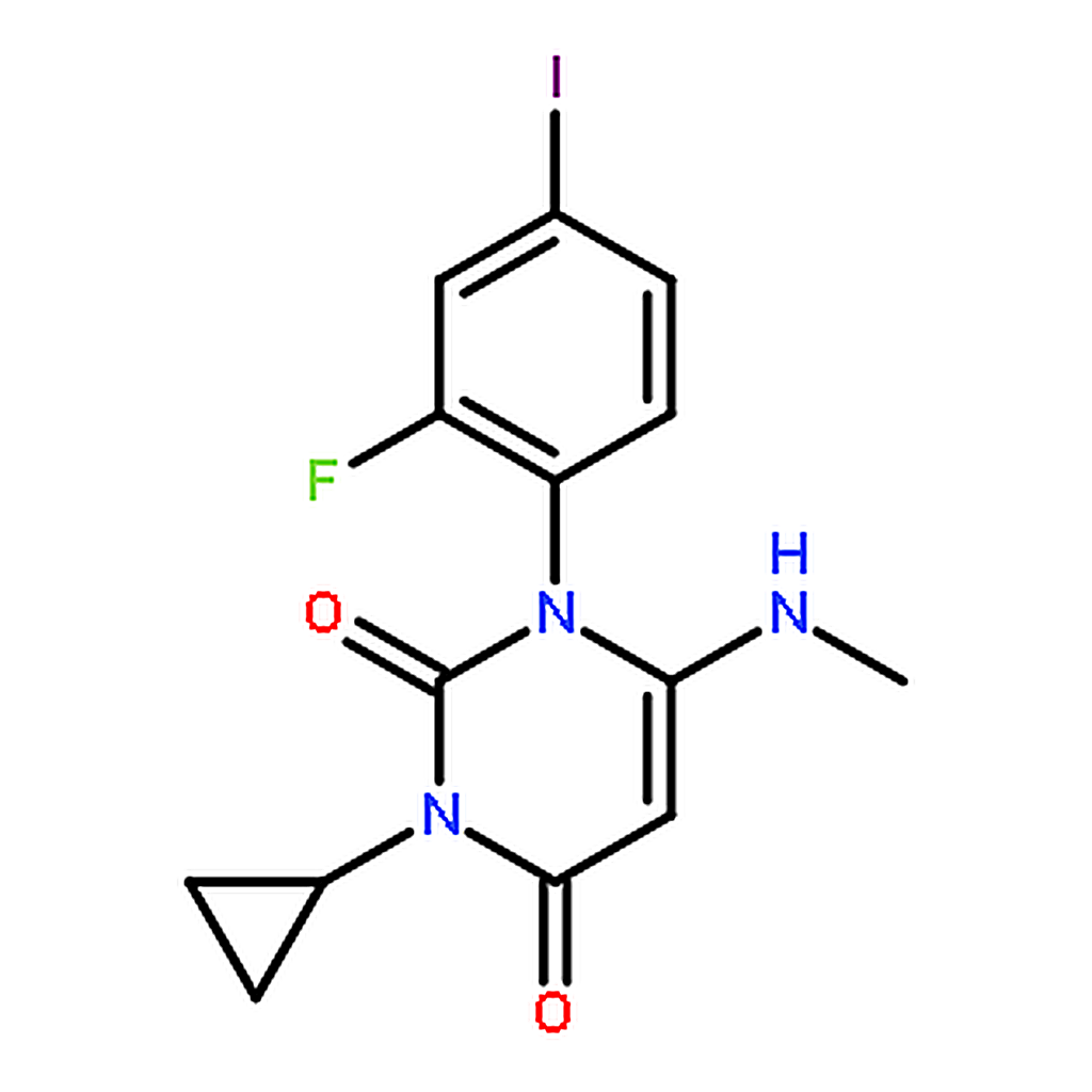 RHAWN 3-Cyclopropyl-1-(2-fluoro-4-iodophenyl)-6-(methylamino)pyrimidine-2,4(1H,3H)-dione