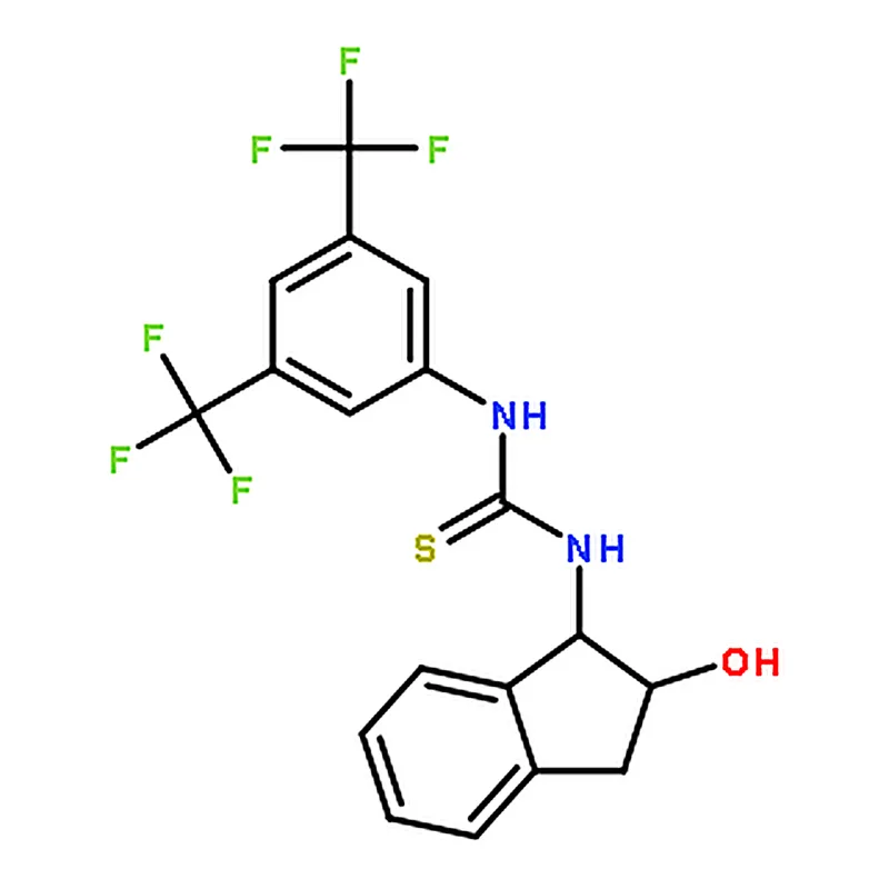RHAWN 1-(3,5-Bis(trifluoromethyl)phenyl)-3-((1R,2S)-2-hydroxy-2,3-dihydro-1H-inden-1-yl)thiourea