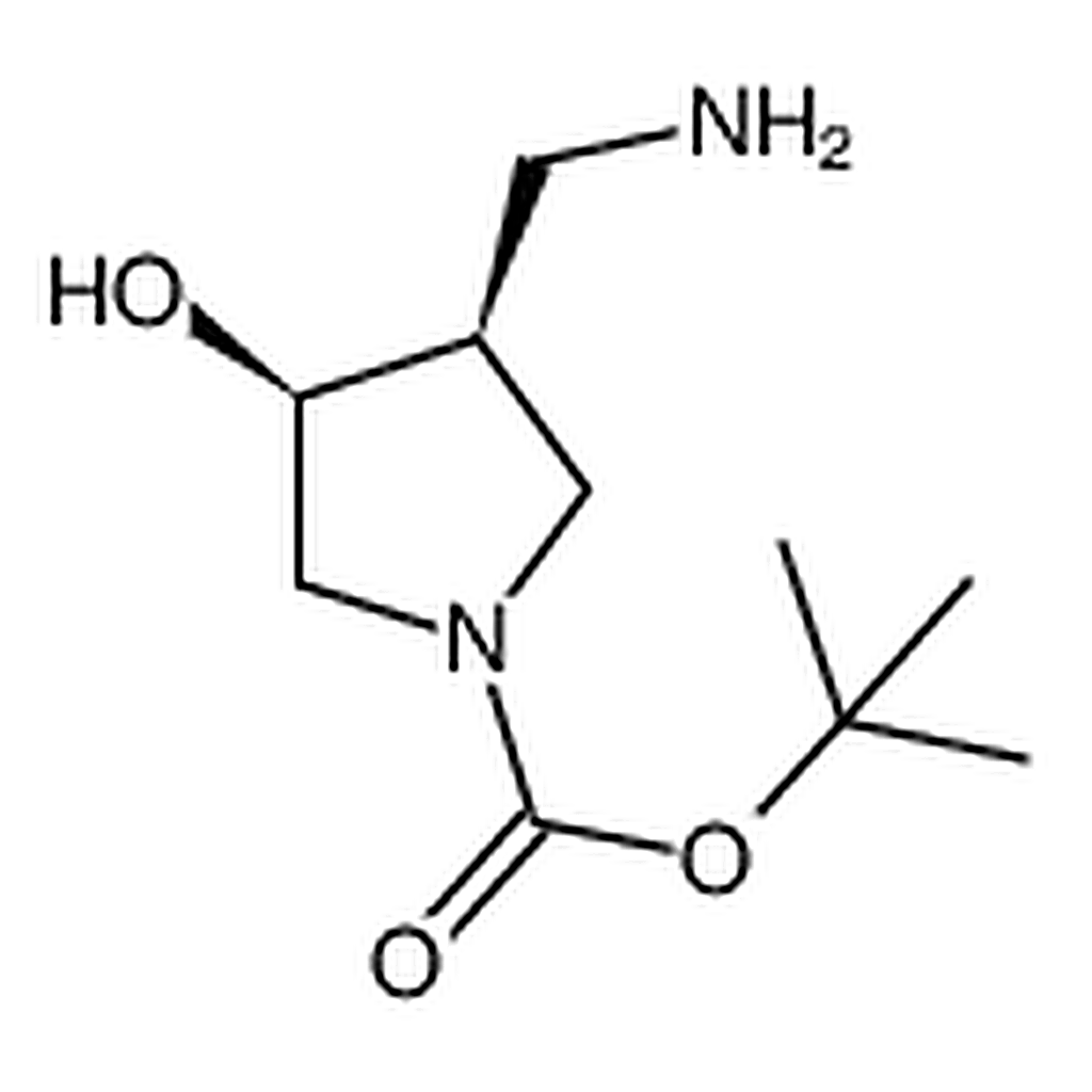 RHAWN cis-tert-Butyl 3-(aminomethyl)-4-hydroxypyrrolidine-1-carboxylate