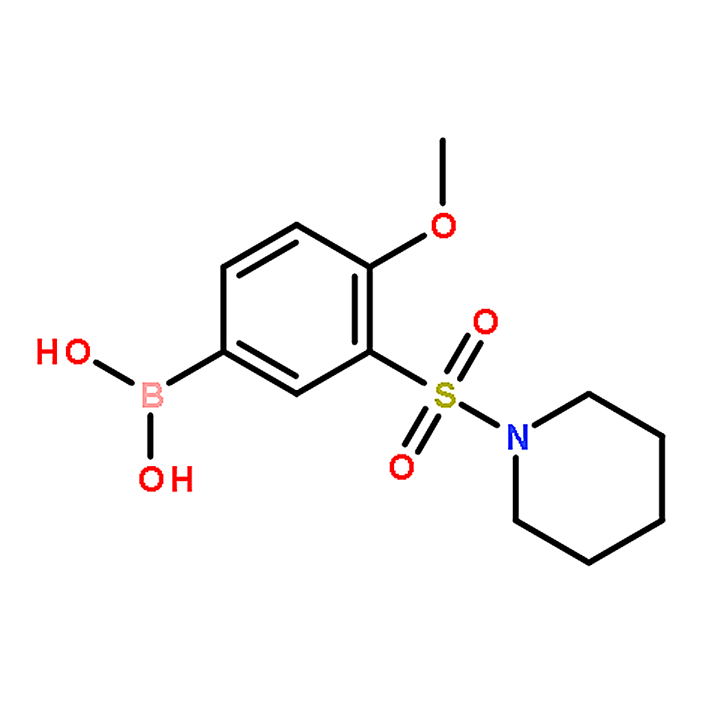 RHAWN (4-Methoxy-3-(piperidin-1-ylsulfonyl)phenyl)boronic acid