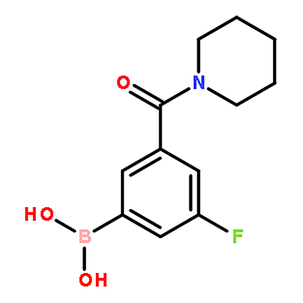 RHAWN (3-Fluoro-5-(piperidine-1-carbonyl)phenyl)boronic acid