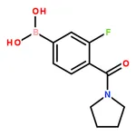 RHAWN 3-Fluoro-4-(pyrrolidine-1-carbonyl)phenylboronic acid