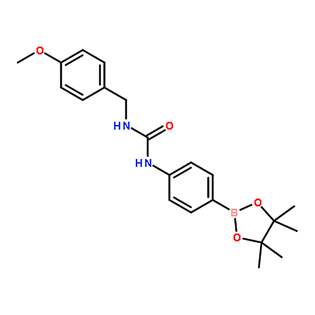 RHAWN 1-[(4-methoxyphenyl)methyl]-3-[4-(4，4，5，5-tetramethyl-1，3，2-dioxaborolan-2-yl)phenyl]urea