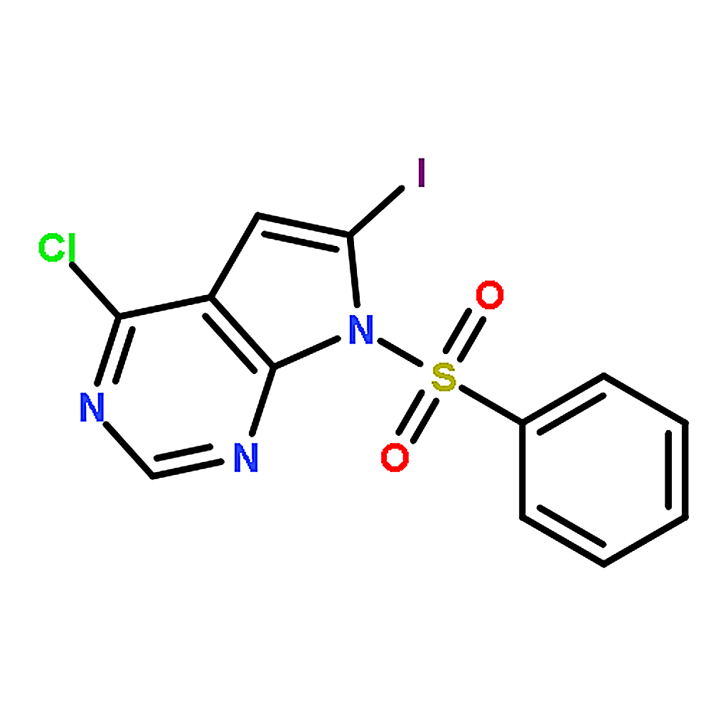 RHAWN 7-(Benzenesulfonyl)-4-chloro-6-iodo-7H-pyrrolo[2，3-d]pyrimidine