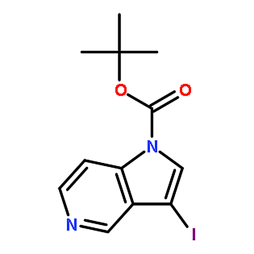 RHAWN tert-Butyl 3-iodo-1H-pyrrolo[3,2-c]pyridine-1-carboxylate