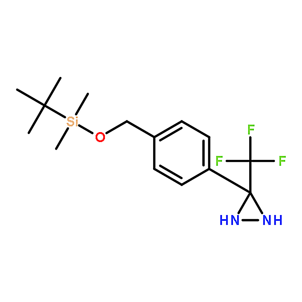 RHAWN 4-[3-(Trifluoromethyl)-3H-diaziridine]benzyl Alcohol tert-Butyl(dimethyl)silyl Ether