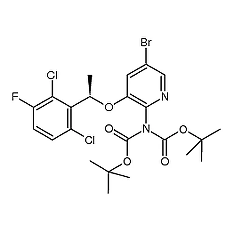 RHAWN (R)-5-Bromo-N,N-bis-(tert-butoxycarbonyl)-3-(1-(2,6-dichloro-3-fluorophenyl)ethoxy)pyridin-2