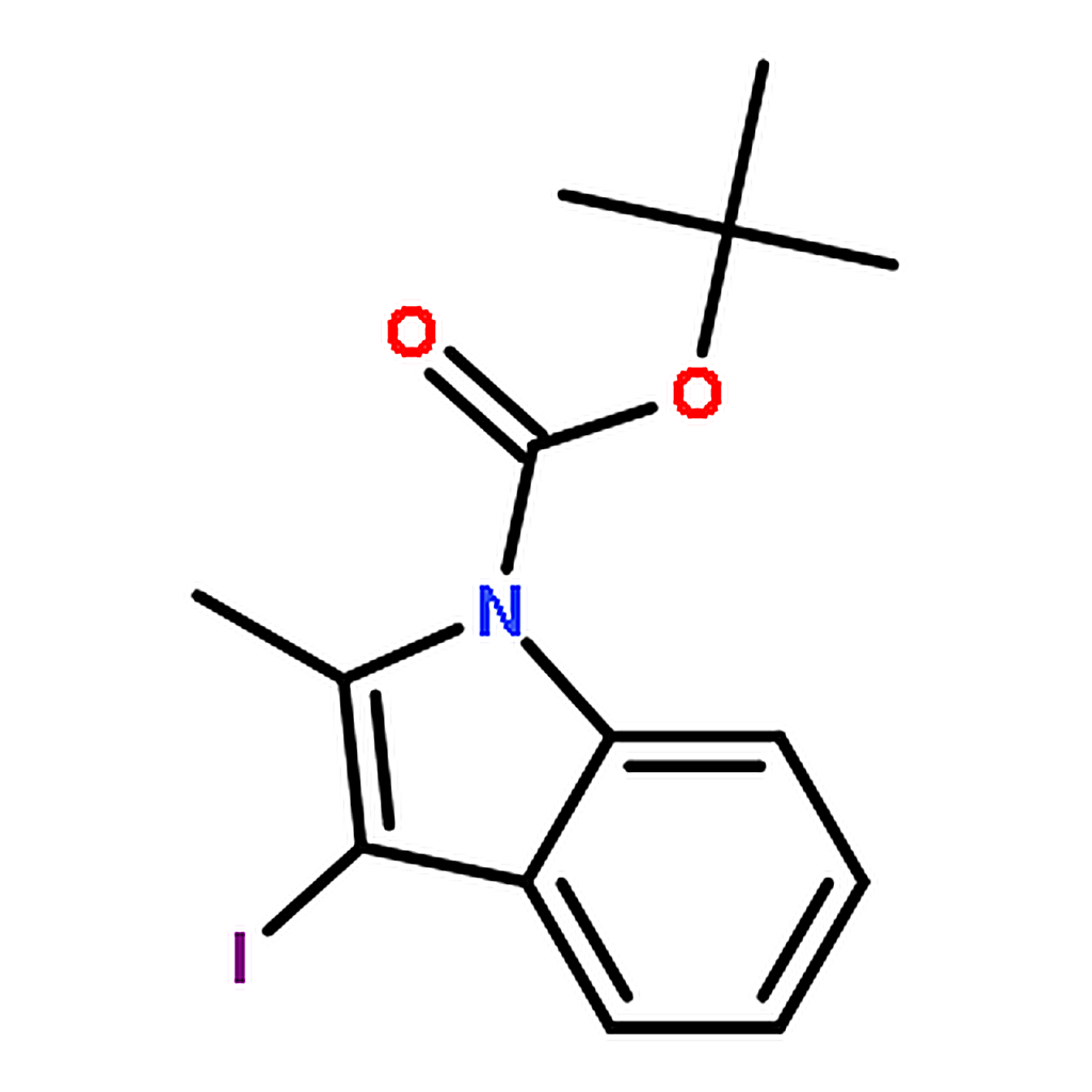 RHAWN tert-Butyl 3-iodo-2-methyl-1H-indole-1-carboxylate
