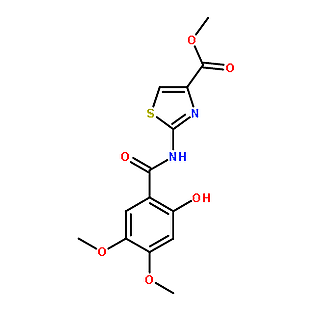 RHAWN Methyl 2-(2-hydroxy-4,5-dimethoxybenzamido)thiazole-4-carboxylate