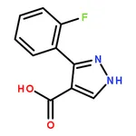 RHAWN 3-(2-Fluorophenyl)-1H-pyrazole-4-carboxylic acid
