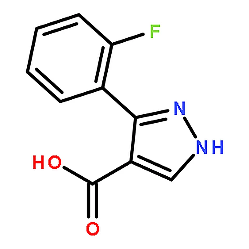 RHAWN 3-(2-Fluorophenyl)-1H-pyrazole-4-carboxylic acid