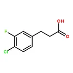 RHAWN 3-(4-Chloro-3-fluorophenyl)propionic acid, 96%