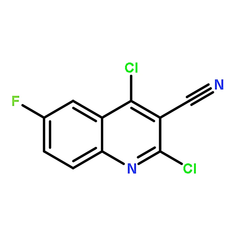 RHAWN 2,4-Dichloro-6-fluoroquinoline-3-carbonitrile