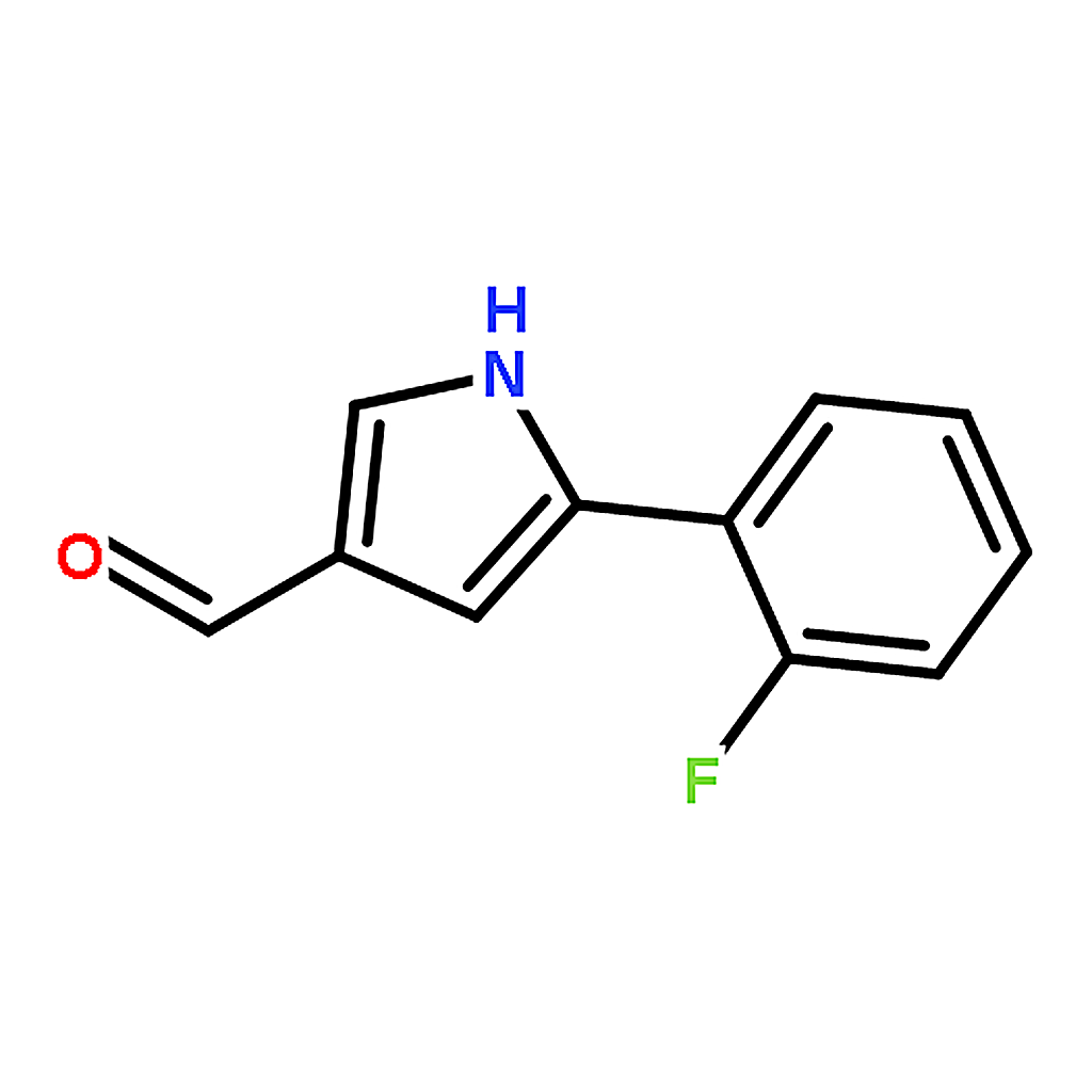 RHAWN 5-(2-Fluorophenyl)-1H-pyrrole-3-carbaldehyde