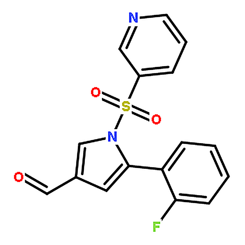 RHAWN 5-(2-Fluorophenyl)-1-(pyridin-3-ylsulfonyl)-1H-pyrrole-3-carbaldehyde