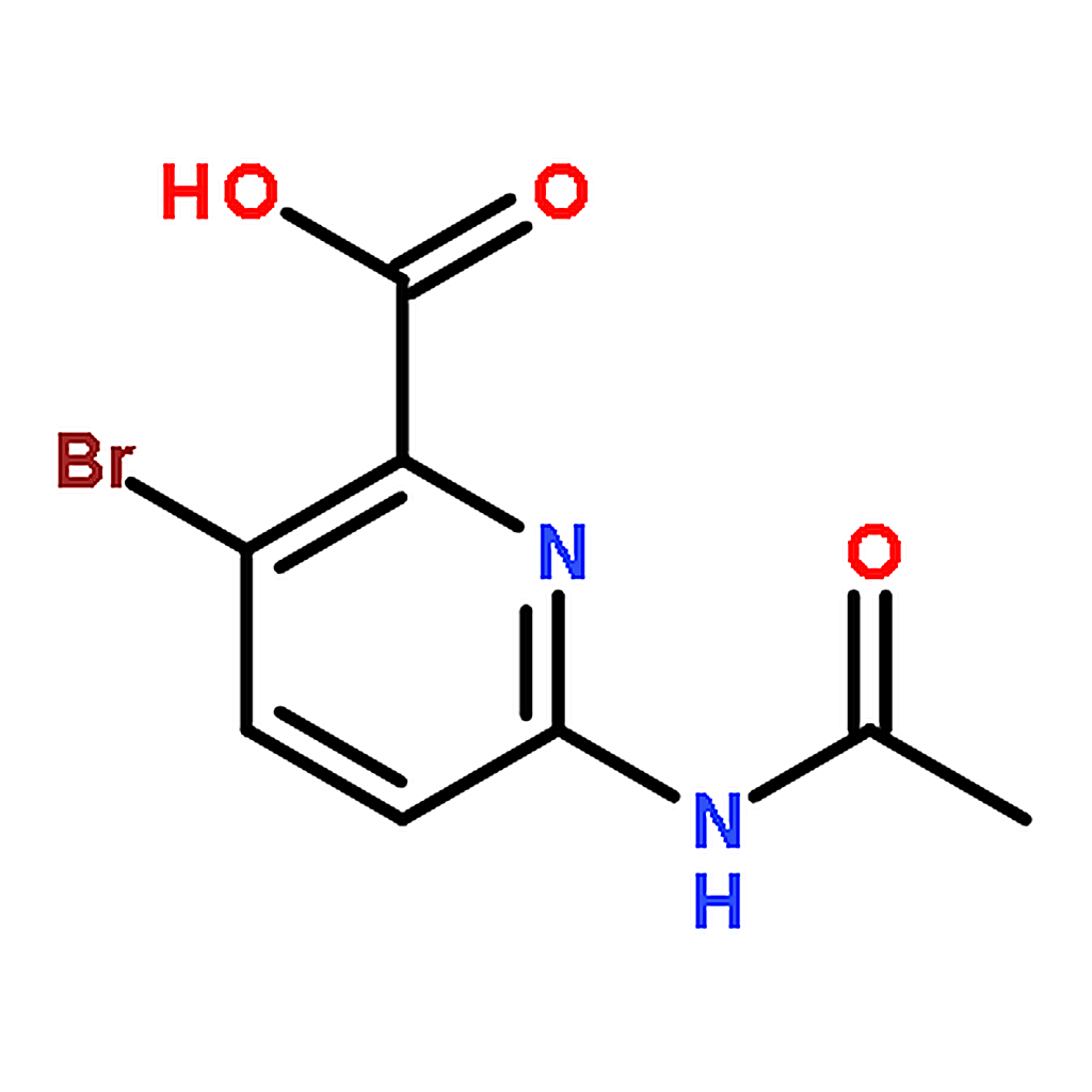 RHAWN 6-acetamido-3-bromopyridine-2-carboxylic acid