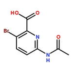 RHAWN 6-acetamido-3-bromopyridine-2-carboxylic acid