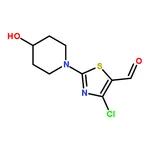 RHAWN 4-Chloro-2-(4-hydroxypiperidin-1-yl)thiazole-5-carbaldehyde